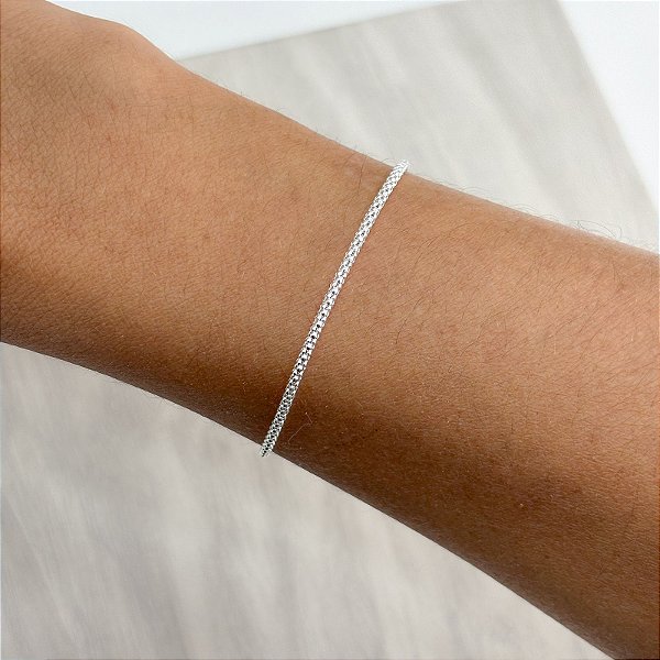 Pulseira Pipoca em Prata