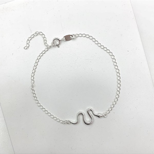 Pulseira Cobra em Prata