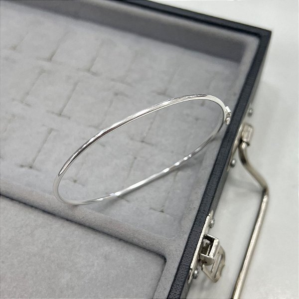 Bracelete Aro Redondo em Prata