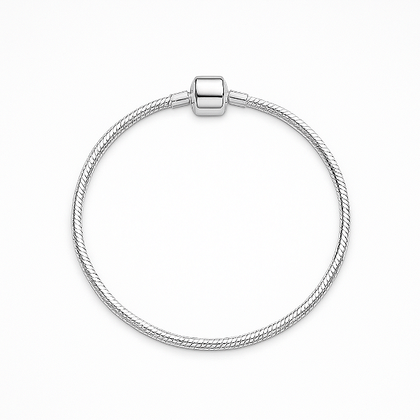 Pulseira Momentos para Berloques em Prata Fecho Liso