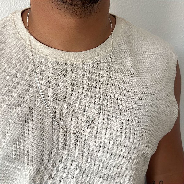 Corrente Piastrine 2mm em Prata 925 – 70cm