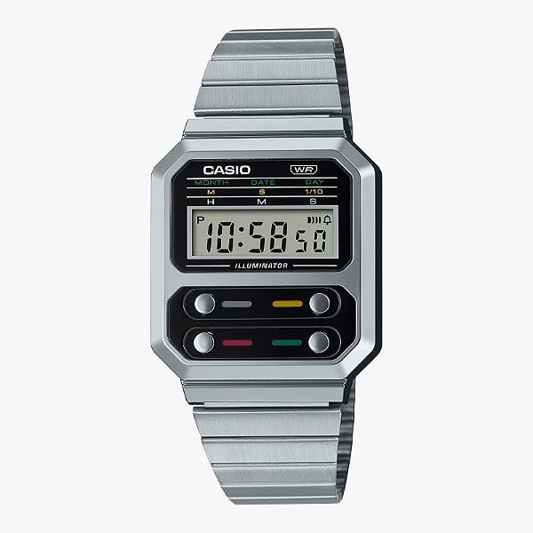 Relógio Casio Vintage Digital A100WE-1ADF
