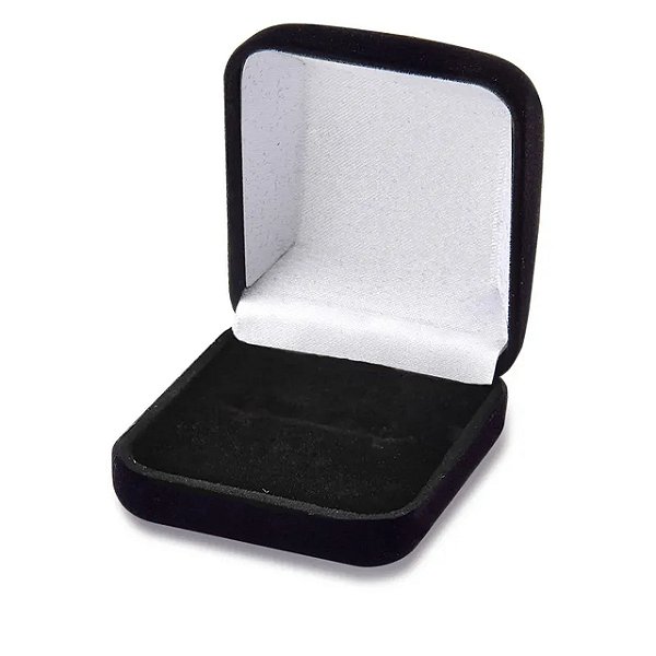 Caixinha Veludo Preta para Anel