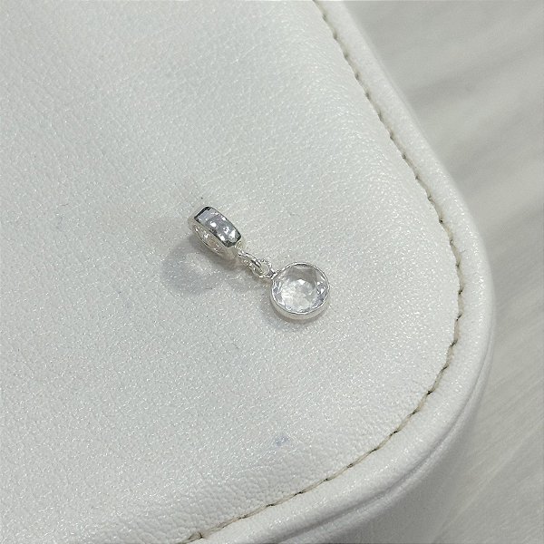 Berloque Pedra em Prata