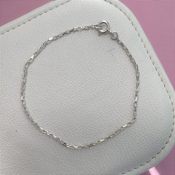 Pulseira Cadeado em Prata