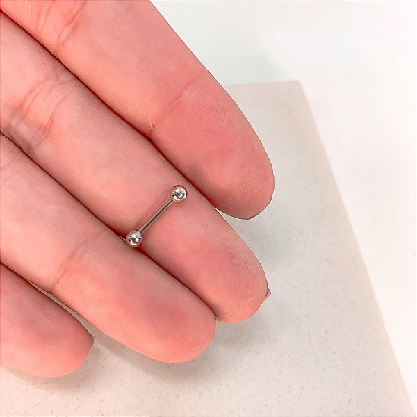 Piercing Microbell em Aço Inox