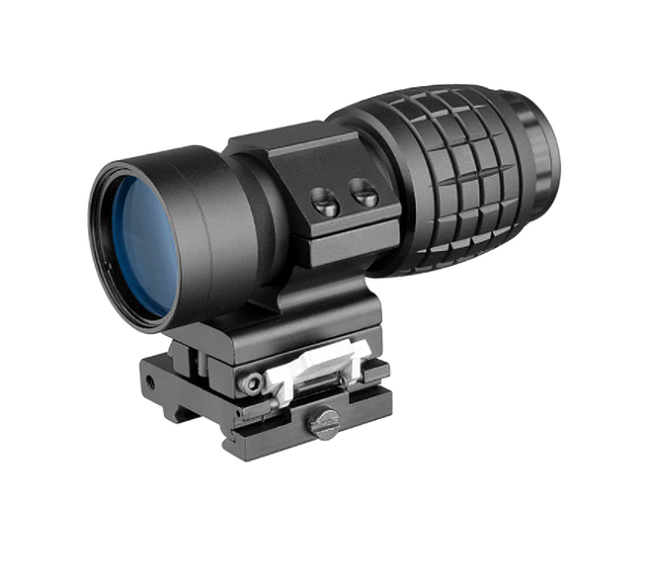 Magnifer 3x Ampliar Visão Rebate Airsoft Trilho 20mm