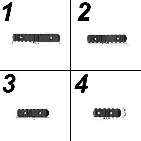 Trilhos 20mm Preto