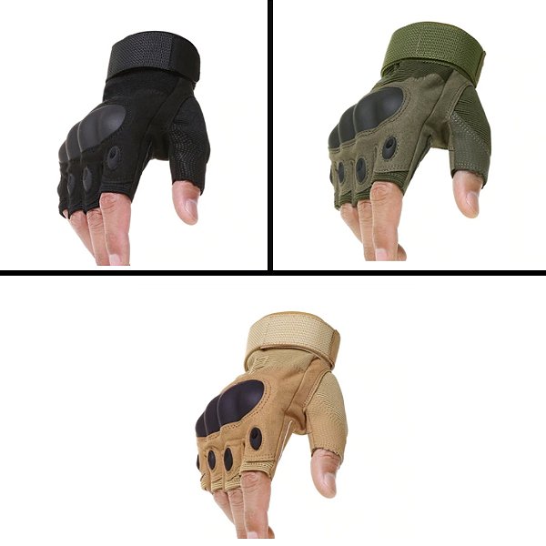 Luva Tática Militar Meio Dedo
