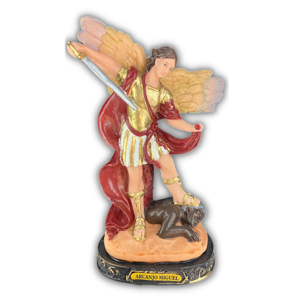 Imagem em Resina Arcanjo São Miguel 15cm