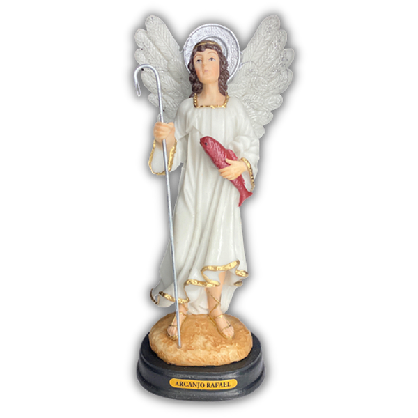 Imagem em Resina Arcanjo São Rafael 15cm