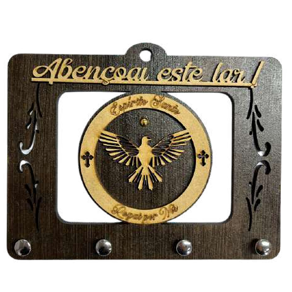 Porta chave em MDF tabaco Espírito Santo