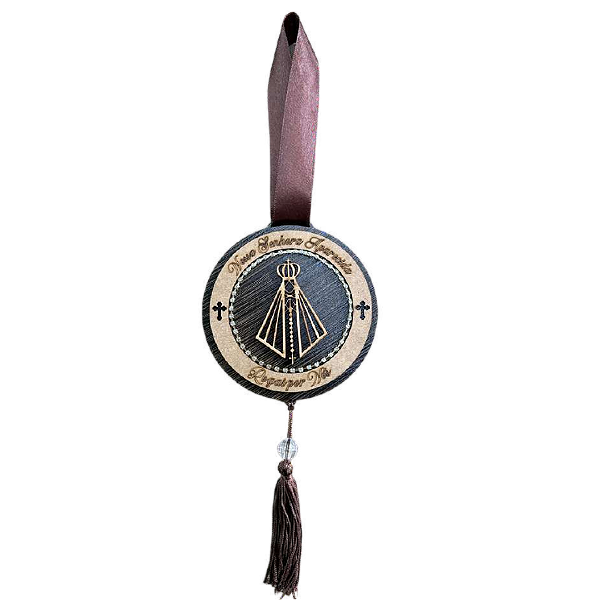 Mandala Cetim com Nossa Senhora Aparecida