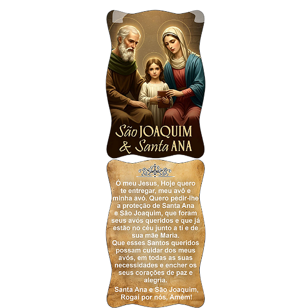 Adorno Duplo fita São Joaquim e Santa Ana