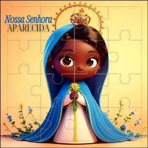 Kit Quebra-Cabeça MDF 5 Peças Nossa Senhora