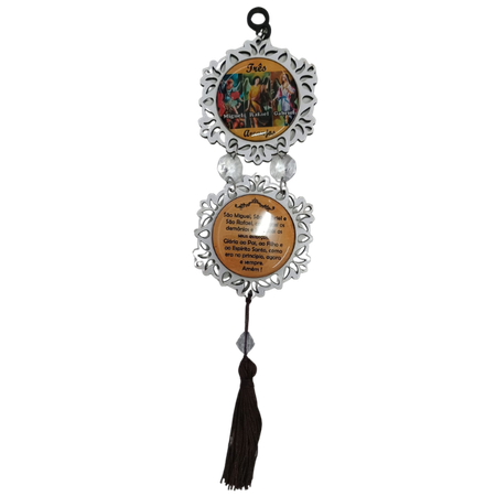 Adorno Mini Círculo Arcanjos em MDF