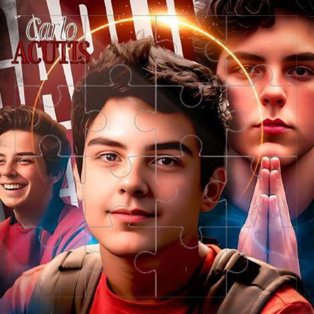 Kit Quebra-Cabeça MDF 5 Peças São Carlo Acutis