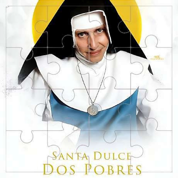 Kit Quebra-Cabeça MDF 5 Peças Santa Dulce