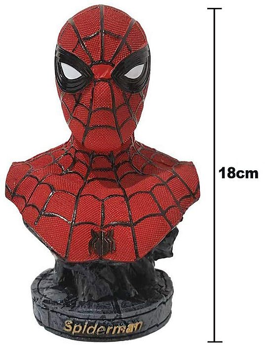 Busto Spider Man Estatua Em Resina Homem Aranha Busto Action Figure 18cm