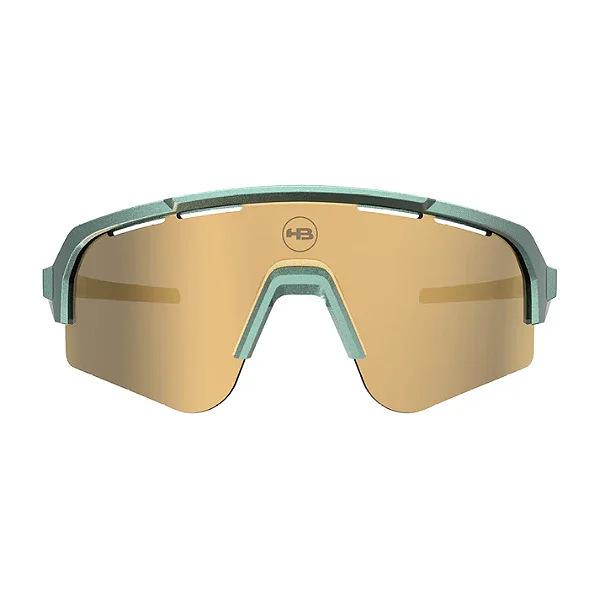 Óculos de Sol HB Edge S M Metallic Green Gold Chrome