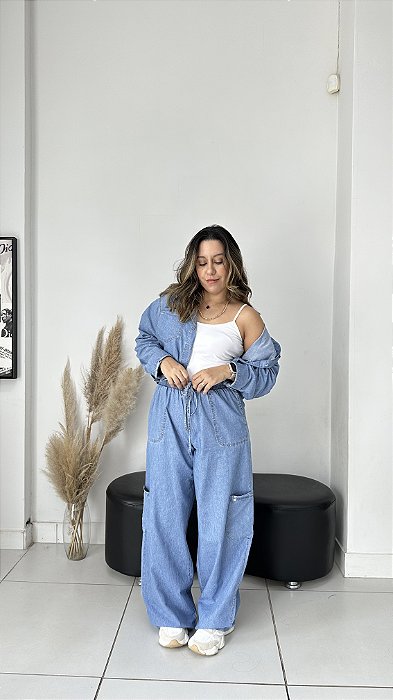 Calça Cargo tencel