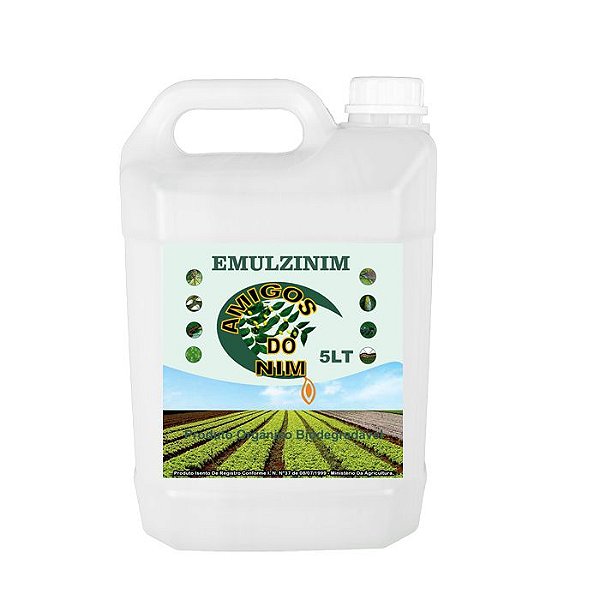 Óleo de Neem Nim Galão 5 Litros Natural Para Hortaliças