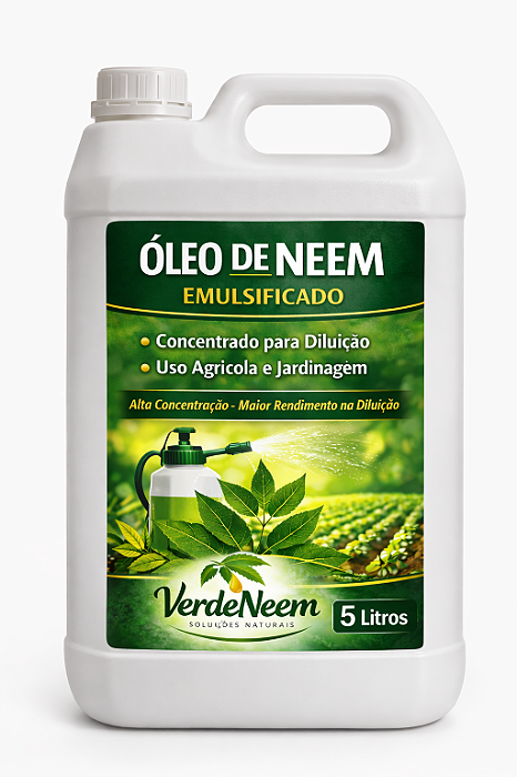 Óleo de Neem Nim Galão 5 Litros Super Concentrado Frete Gratis
