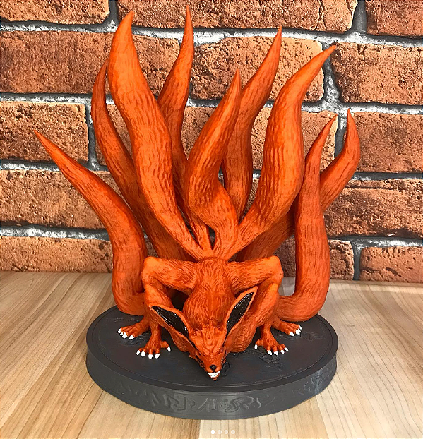 Raposa 9 caldas Kyuubi Kurama Impressão 3D