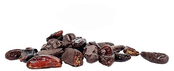 Tâmaras banhadas em chocolate 70% cacau (200g)