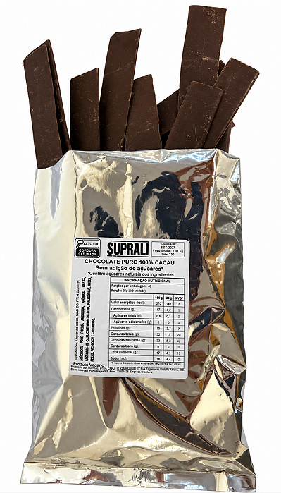Chocolate 100% - Vegano e Sem Glúten - 1kg