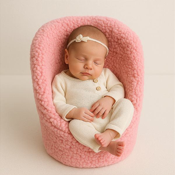 Capa De Poltrona Rosa Taffy