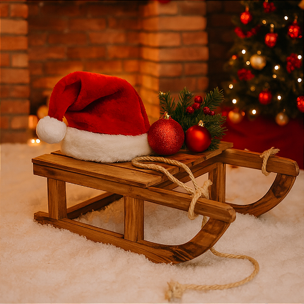 Trenó De Natal Madeira
