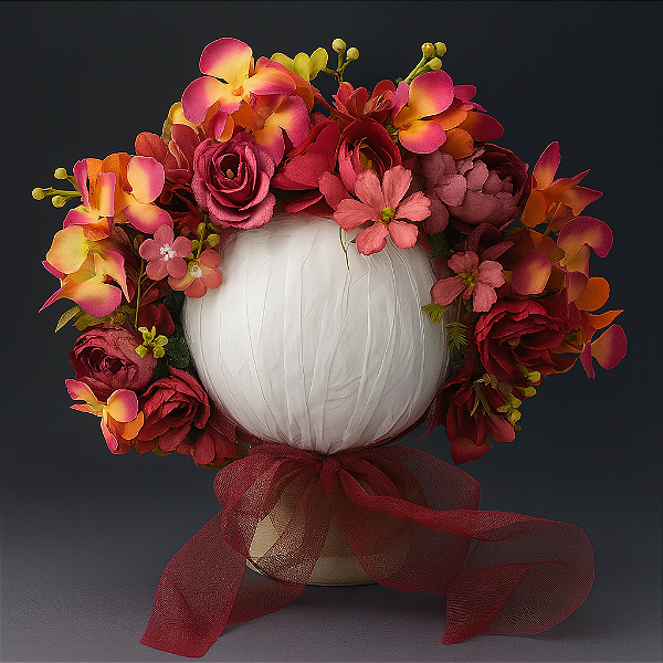 Touca de Flores Bonnet Floral 8
