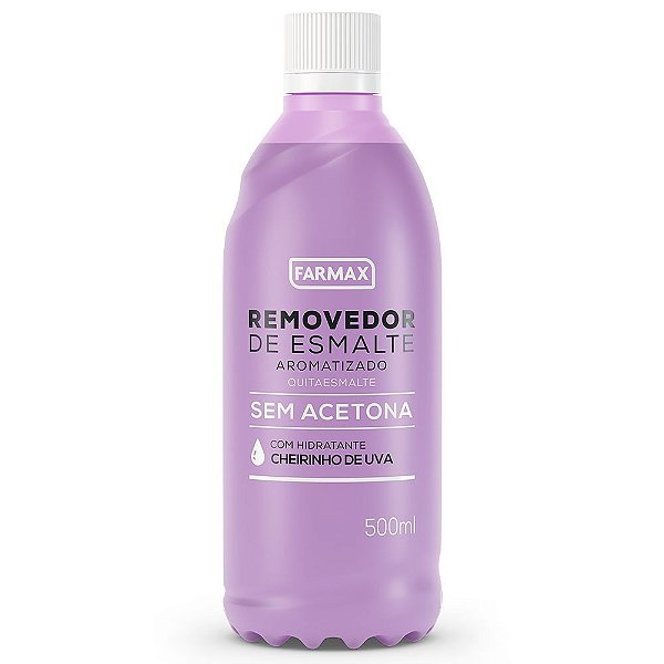 Removedor de Esmalte Farmax sem Acetona Uva 500mL