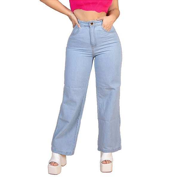 Calça Jeans Wide Leg Basico