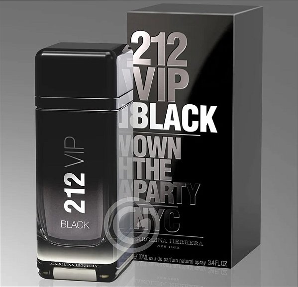 212 VIP Black Carolina Herrera Eau de Parfum 200ml Lopes Perfumes Importados