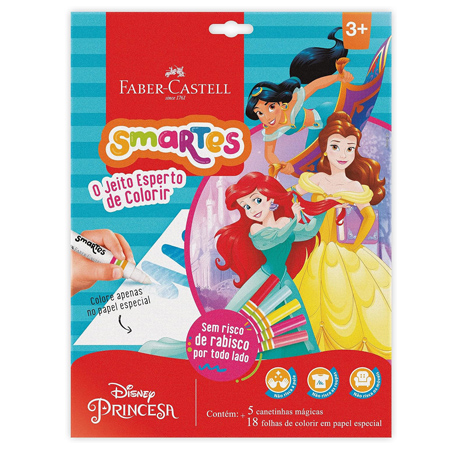 Kit de Colorir Smartes Princesas Faber-Castell