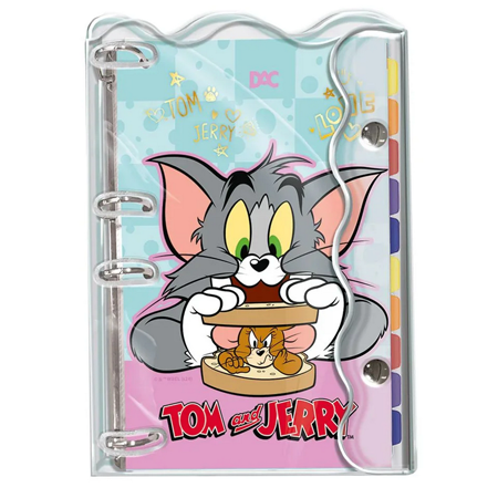 Caderno Argolado Colegial Tom e Jerry