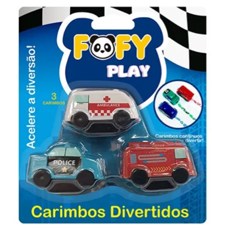 Carimbo Divertido Carrinhos FF3000 - Fofy