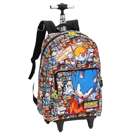 Mochila Rodinhas Sonic Comic Collection Luxcel