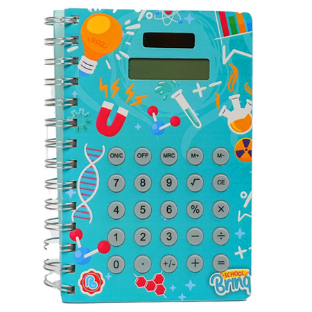 Caderno Escolar Com Calculadora