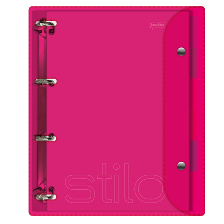 Caderno Argolado/Fichário Universitário Capa Cristal Flexível 200Fls Stilo
