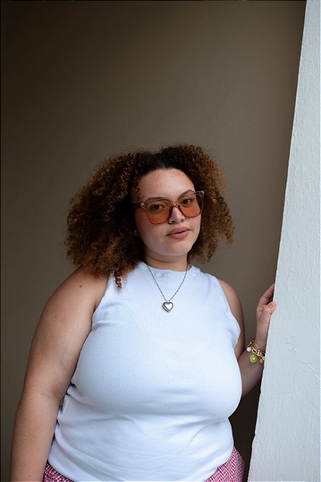 Regata Ribana - Plus Size Branca