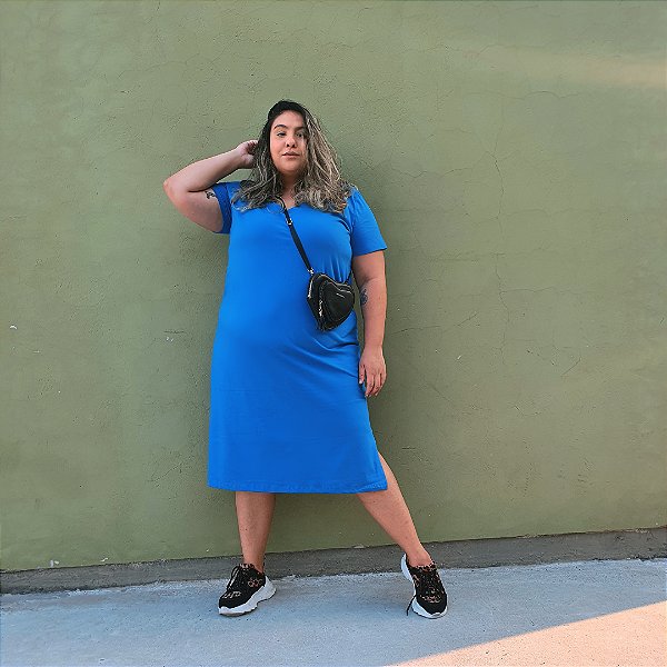 Vestido Mídi de Malha – Plus Size