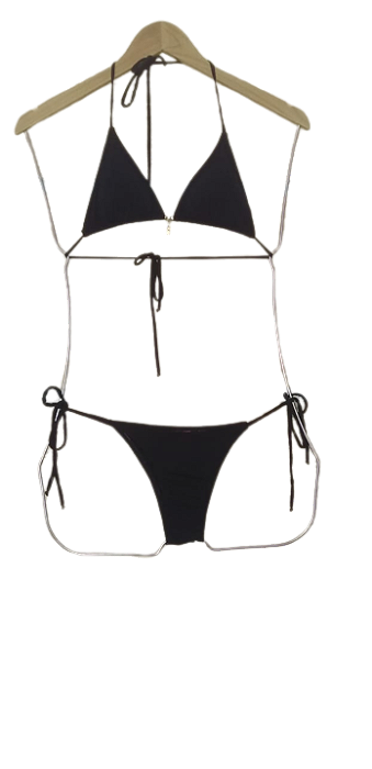 Calcinha laços laterais - Biquini Intense - Preto