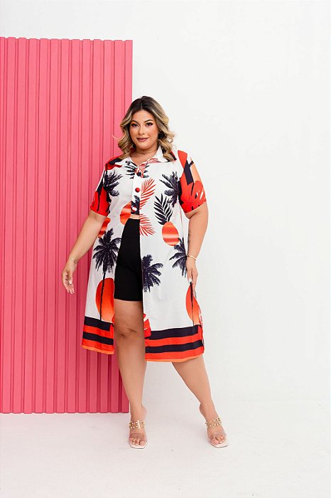 Conjunto Tropical - Plus Size