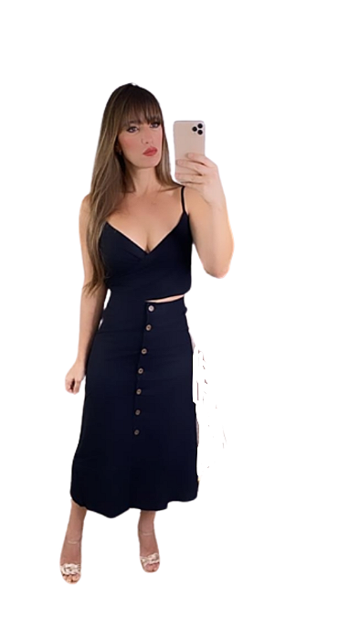 Vestido Samara Preto – Elegância e Conforto em Cada Detalhe!