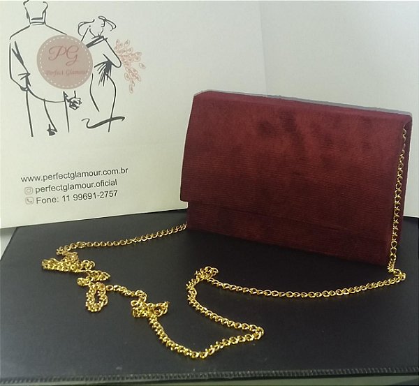 Clutch Glamour Marsala