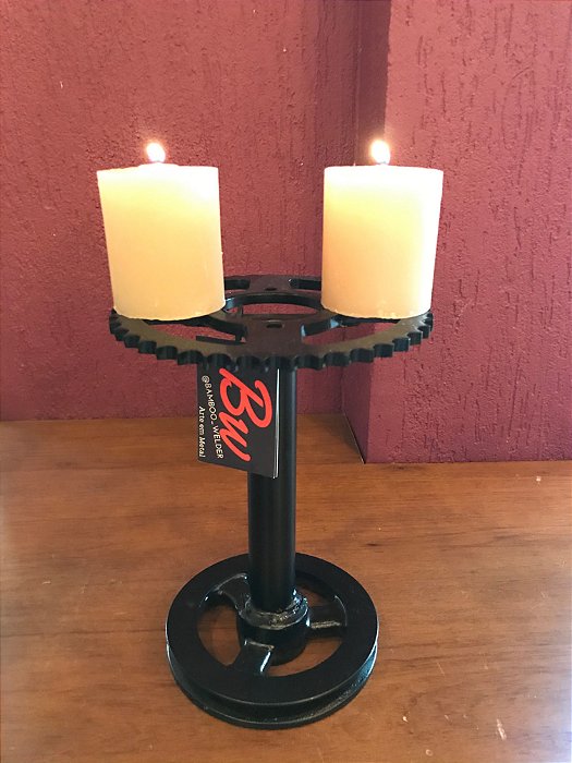 Castiçal preto - Engrenagens