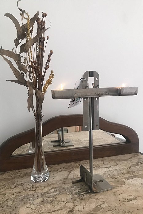 Castiçal inox - 2in1